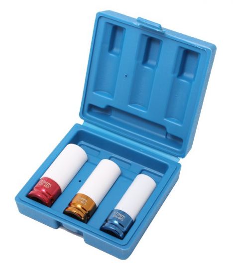 Набор головок ударных для литых дисков в защитном кожухе 3 предмета(17, 19, 21мм), в кейсе ROCKFORCE RF-4032 15232