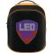 LEDme backpack, animated backpack with LED display, Nylon TPU material, Dimensions 42*31.5*20cm, LED display 64*64 pixels, orange