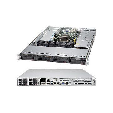Supermicro Server Platform 1U SYS-5018R-WR Single R3 (LGA 2011), 4x 3.5" Hot-swap SATA3, Dual port GbE LAN, 500W RPS