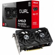 Видеокарта ASUS DUAL-RX9060XT-8G, 8Gb GDDR6, 128bit, HDMI, DP, BOX
