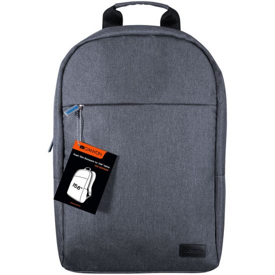 CANYON BP-4 Backpack for 15.6'' laptop, material 300D polyeste,black,450*285*85mm,0.5kg,capacity 12L
