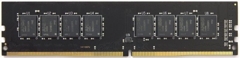 Оперативная память 16GB DDR4 2666MHz AMD Radeon R7 Performance Black DIMM PC4-21300, Non-ECC, CL16, 1.2V, Bulk R7416G2606U2S-UO