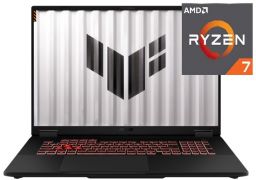 Ноутбук Asus TUF Gaming A18 FA808UH-S8050 18″ WUXGA IPS 144 Hz / AMD Ryzen™ 7 260 / 16 GB / 512 GB SSD / NVIDIA RTX 5050 8 GB / Без ОС / Серый (90NR0NM1-M002H0)