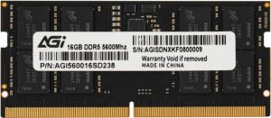 ОЗУ AGI SODIMM 16Gb DDR5, 5600MT/s, CL40, 1.1v, AGI560016SD238-ST