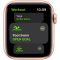 Apple Watch SE GPS, 44mm Gold Aluminium Case with Pink Sand Sport Band - Regular, Model A2352