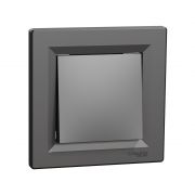 Выключатель одноклавишный SE EPH0100171 Asfora 10AX антрацит