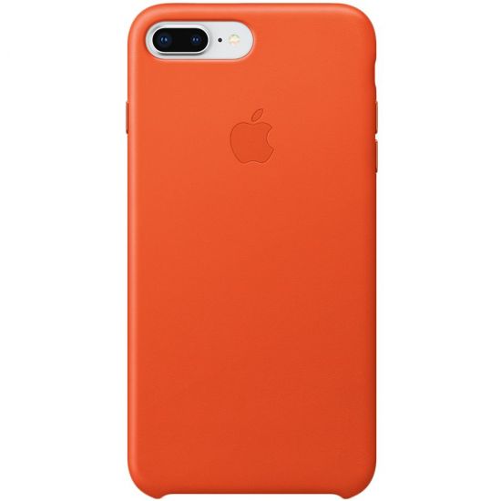 iPhone 8 Plus / 7 Plus Leather Case - Bright Orange