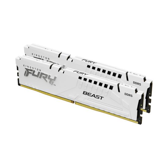 Комплект модулей памяти Kingston FURY Beast White XMP KF552C40BWK2-32 DDR5 32GB (Kit 2x16GB) 5200MHz Комплект модулей памяти Kingston FURY Beast White XMP KF552C40BWK2-32 DDR5 32GB (Kit 2x16GB) 5200MHz