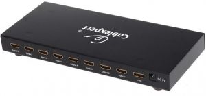 Разветвитель HDMI Cablexpert DSP-8PH4-03, HD19F/8x19F, 1 компьютер => 8 мониторов, Full-HD, 3D, 1.4v