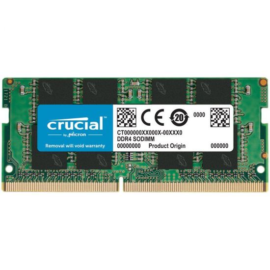 Оперативная память для ноутбука 16GB DDR4 2666 MHz Crucial PC4-21300 SO-DIMM CL=19 Unbuffered NON-ECC DDR4-2666 1,2V  2048Megx64 CT16G4SFRA266