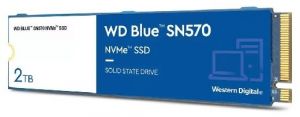 Твердотельный накопитель 2000GB SSD WD BLUE SN570 NVMe M.2 PCI-E R3500Mb/s, W3500MB/s WDS200T3B0C