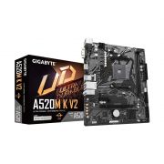 Материнская плата GIGABYTE A520M-K-V2, AM4, A520, PCIe16x, PCIe,D-SUB+HDMI, GLAN, 4SATA, 2DDR4, MATX