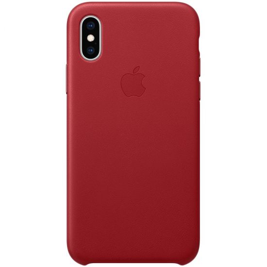 iPhone XS Leather Case - (PRODUCT)RED, Model