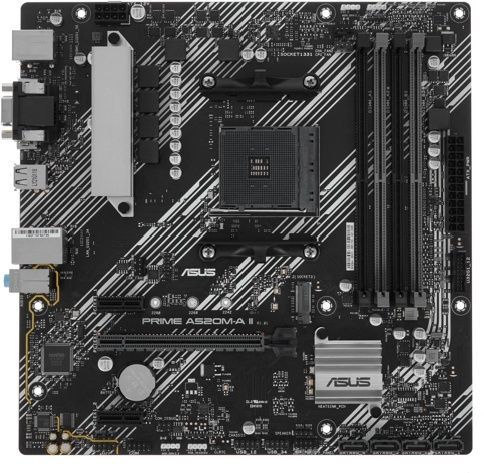Материнская плата ASUS PRIME A520M-A II AMD A520 AM4 4xDDR4 4xSATA3 RAID M.2 D-Sub HDMI DP mATX