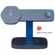 CANYON Wireless Charging Station Hexagon 310 3in1 DarkGrey/Blue