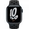 Apple Watch Nike Series 7 GPS, 41mm Midnight Aluminium Case with Anthracite/Black Nike Sport Band - Regular, A2473