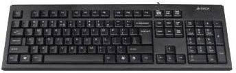 Клавиатура A4tech KR-83 USB, Black <105 клавиш, 150см, FN 12 мултимедийных клавиш>