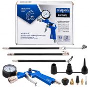 Пистолет для подкачки универсальный, набор 12пр. 65738 Sch-8031K12-G