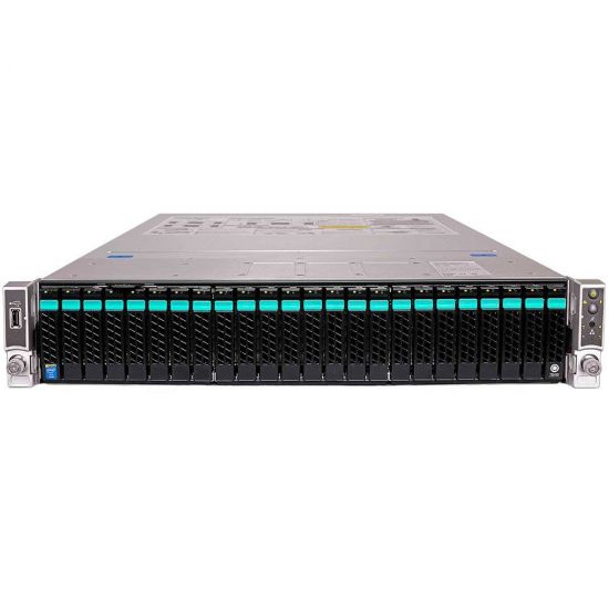 Server Barebone Intel R2224WTTYSR (Rack 2U, 2xE5-2600V3/V4, 24xDDR4 RDIMM, 24x2.5'' HDD HotSwap, 8xSATA ports, 2x10Gb Intel X540 LAN, 1 0 1100W, no expander, 2xHeatsink)