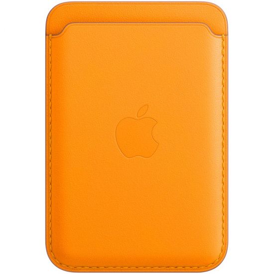 iPhone Leather Wallet with MagSafe - California Poppy