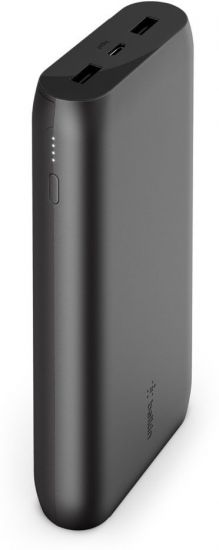 Портативное зарядное устройство Belkin 20000mAh, 15W, Dual USB-A, USB-C, black,