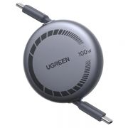 Зарядный кабель Ugreen L531 USB-C to USB-C PD Fast Charging Retractable Cable 100W Max 1m, 65905