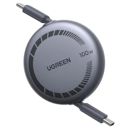 Зарядный кабель Ugreen L531 USB-C to USB-C PD Fast Charging Retractable Cable 100W Max 1m, 65905