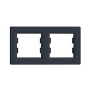 Рамка горизонтальная SE EPH5800271 Asfora 2 постовая антрацит