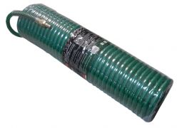 Шланг витой полиуретановый 12мм х 18мм х 10м с резьбовыми наконечниками наруж. резьба 1/2" (латунь, максимальное давление - 15bar, рабочая температура ROCKFORCE RF-1812-10M 15100