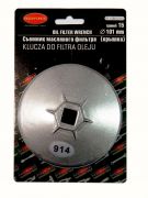 Съемник масляного фильтра "крышка" 76мм х 12гр, в блистере ROCKFORCE RF-10687612 26735