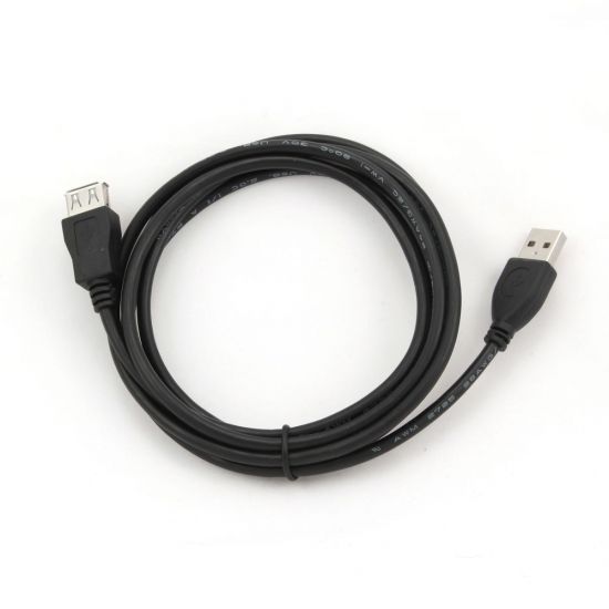 Кабель удлинитель USB2 Pro Cablexpert CCF-USB2-AMAF-6, AM/AF, 1.8м, экран, феррит.кольцо, черный