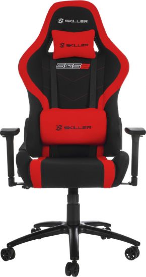 Игровое кресло Sharkoon Skiller SGS2, красный, черный