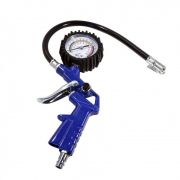 Пистолет для подкачки шин с аналоговым манометром и шлангом (0-8.5 Bar), в блистере FORCEKRAFT FK-STG-26 50355