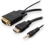 Кабель HDMI -> VGA Cablexpert A-HDMI-VGA-03, 19M/15F, длина 15см, аудиовыход Jack3.5