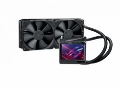 СЖО ASUS ROG RYUJIN 240 II, AIO, 2x120mm fan, 60mm fan, 1700 Socket, RGB, BOX