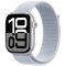 Apple Watch Series 10 GPS 46mm Silver Aluminium Case with Blue Cloud Sport Loop,Model A2999