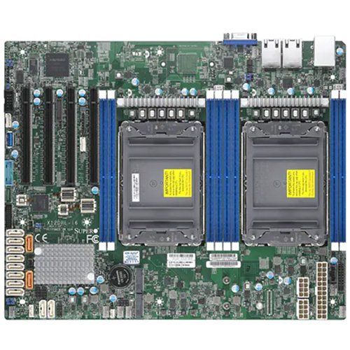 Supermicro mainboard server MBD-X12DPL-i6-O, 3rd Gen Intel Xeon Scalable processors, Intel C621A, Intel C621A controller for 12 SATA3 (6 Gbps) ports; RAID 0,1,5,10, Dual LAN with Intel i210 Gigabit Ethernet Controller, 1 VGA port