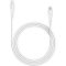 CANYON MFI-4 Type C Cable To MFI Lightning for Apple, PVC Mouling,Function: with full feature( data transmission and PD charging) Output:5V/2.4A, OD:3.5mm, cable length 1.2m, 0.026kg,Color:White