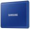 Внешний SSD  500Gb Samsung  T7 USB 3.2 Gen.2 (10 Гбит/c) Аппаратное AES 256-битное шифрование,  Цвет: Indigo Blue, MU-PC500H/WW