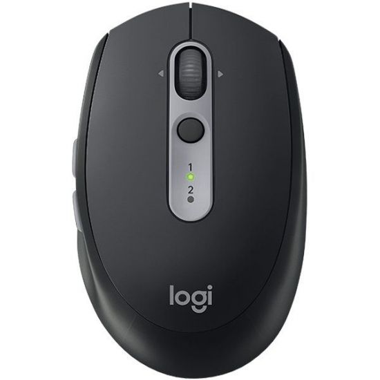 Мышь беспроводная Logitech M590 Multi-Device Silent-GRAPHITE TONAL (темно-серая, Bluetooth, 2.4 GHz/USB-ресивер (Logitech Unifying®), 1000dpi, 1 батарея типа AA)