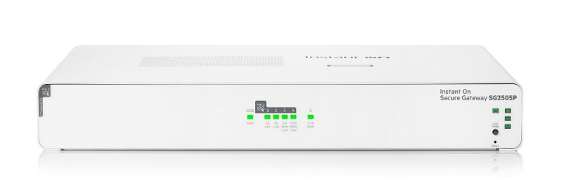 Шлюз HPE Networking Instant On Secure Gateway 5-port SmartRate 2.5G PoE  64W SG2505P EU en (S0G34A#ABB)