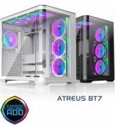 Корпус Raijintek ATREUS BT7, Midi-Tower, TG, 7x120mm ARGB, 2xUSB-A 3.0 + 1xUSB Type-C , E-ATX, ATX, mATX, mITX, Black