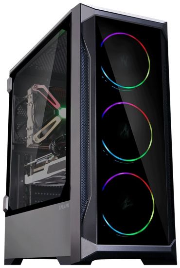 Компьютерный корпус Zalman Z8 TG, MidT, 1xUSB2.0,2xUSB3.0, 3x120mm, TG (side panel), without PSU, bl