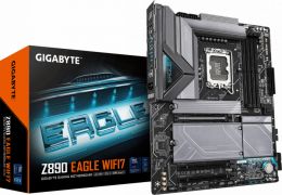 Сист.плата Gigabyte Z890 EAGLE WIFI7 1.0, Z890, 1851, 4xDIMM DDR5, PCI-E x16, PC Ix1, M.2, SATA, WIFI 7, BOX