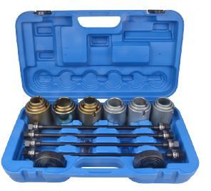 Набор для замены сайлентблоков, втулок и подшипников универсальный 26 предметов (М10, М12, М14, М16), в кейсе ROCKFORCE RF-933T1 15263