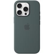 iPhone 16 Pro Silicone Case with MagSafe - Lake Green,Model A3315