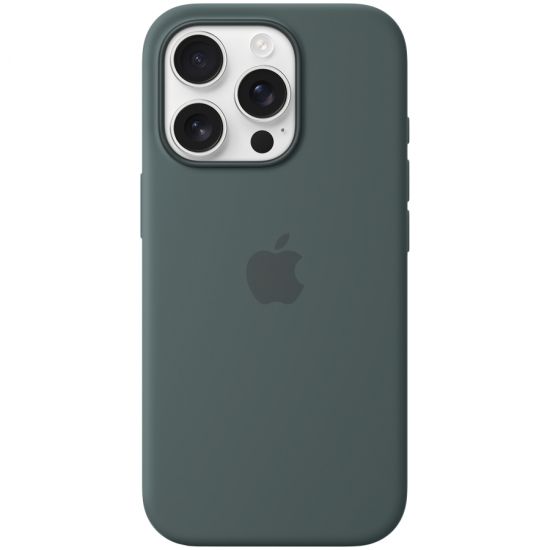 iPhone 16 Pro Silicone Case with MagSafe - Lake Green,Model A3315