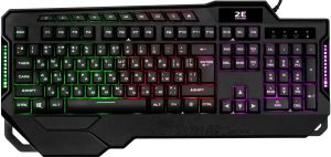 Клавиатура игровая 2E GAMING KG340 LED USB Black Ukr