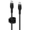 BELKIN  USB-C to USB-C 2.0 Braided silicone, 3M, Black