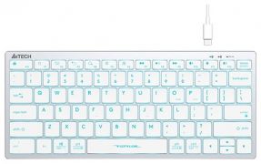 Клавиатура A4tech FX61-Ice Blue-LED